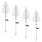 Solar Fiber Optic Christmas Tree Lights 4-Pack with Star Topper – Outdoor LED