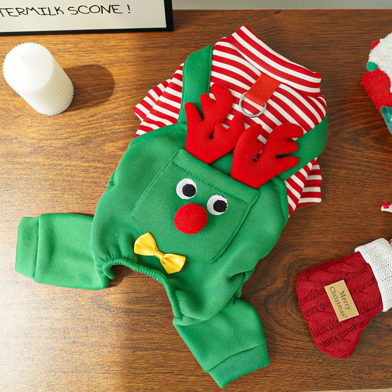 Cozy Christmas Reindeer Pet Costume
