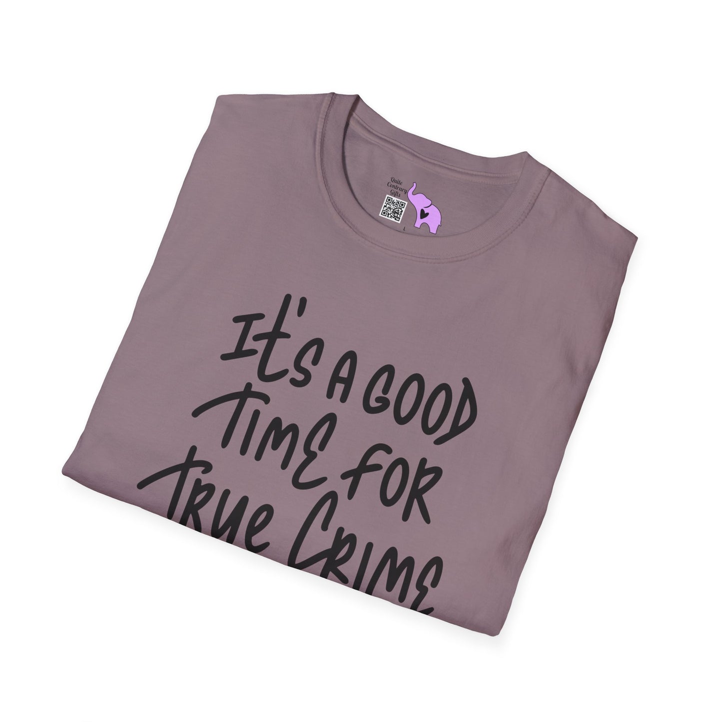 It's A Good Time For True Crime (Gun) Adult T-shirt