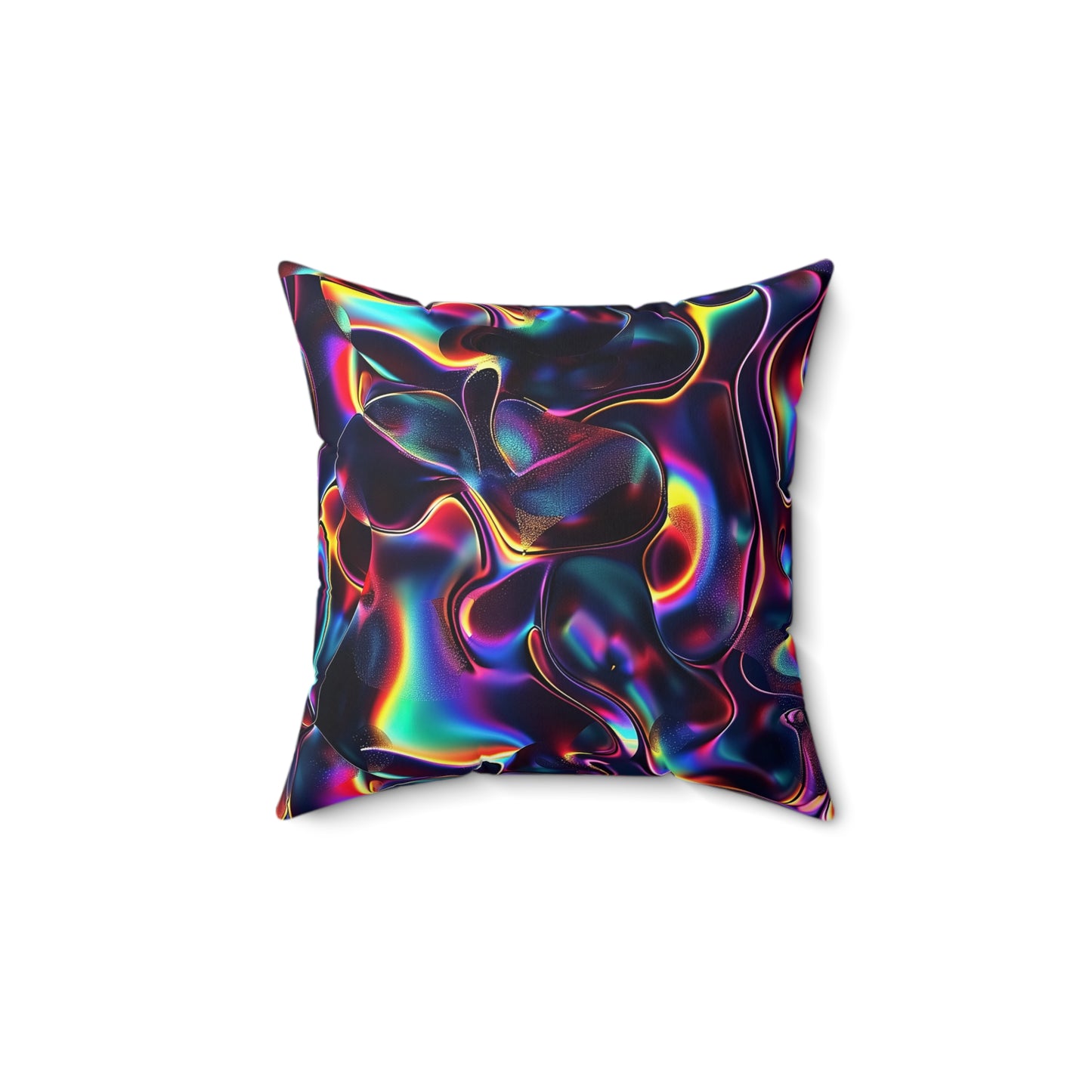 Holographic Mirage Throw Pillow