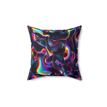 Holographic Mirage Throw Pillow