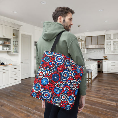 Patriot Pulse Canvas Tote Bag
