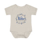 Blue Milestone Wreath Onesie-Twelve Months