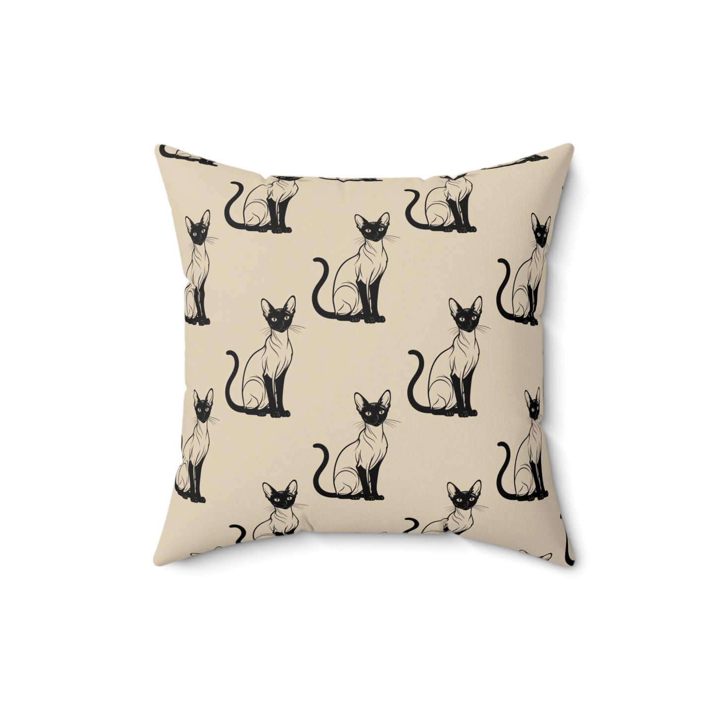 Siamese Charm – Sandy Dune Throw Pillow