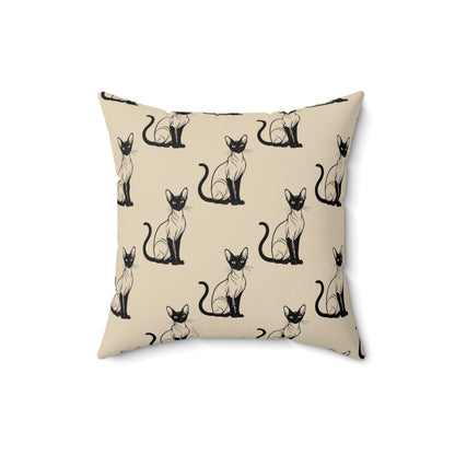 Siamese Charm – Sandy Dune Throw Pillow