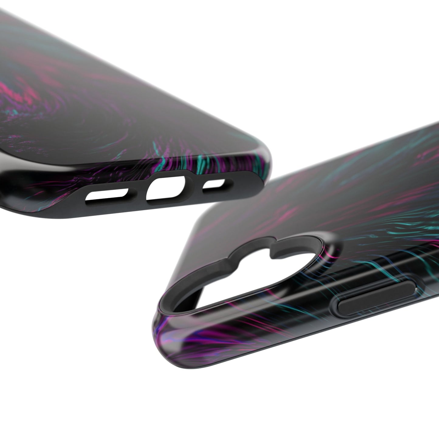 Pink Orchid Feathers MagSafe® Compatible Tough Case for iPhone