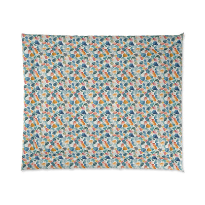 Watercolor Pebble Terrazzo Comforter