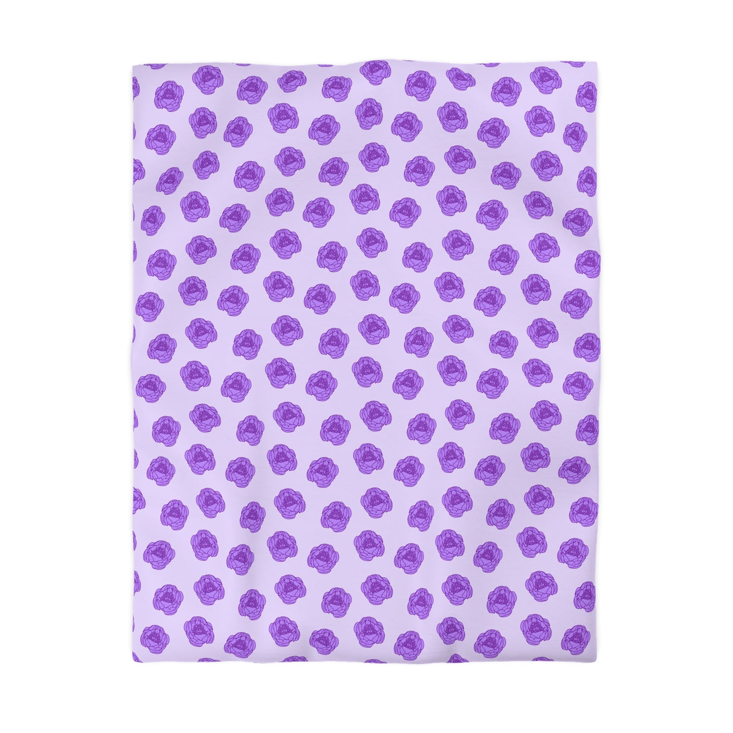 Lilac Mist Peonies Duvet Bedding Set