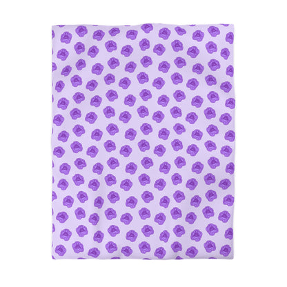 Lilac Mist Peonies Duvet Bedding Set