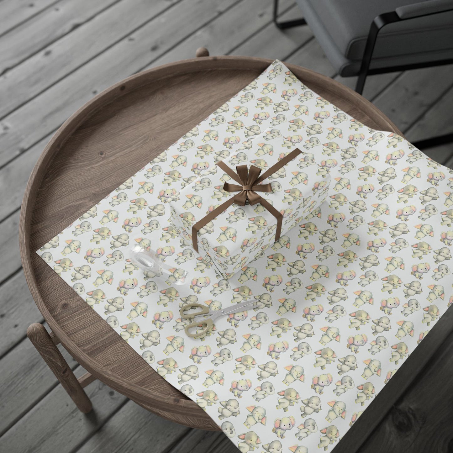 Dancing Elephants Wrapping Paper