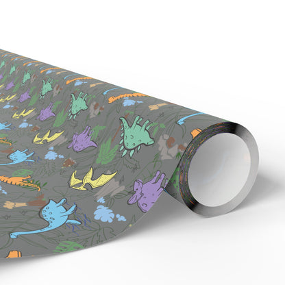 Prehistoric Playtime Wrapping Paper
