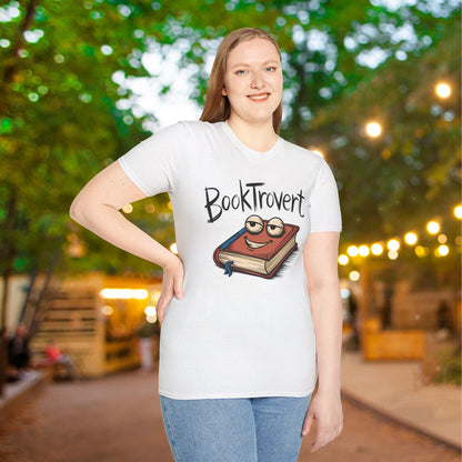 Booktrovert (Cartoonish Book) Adult T-shirt