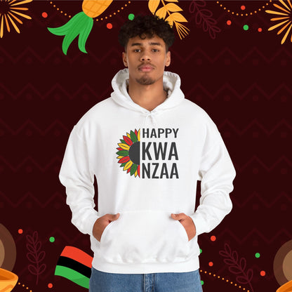 Happy Kwanzaa Sunflower Adult Heavy Blend™ Hooded Sweatshirt