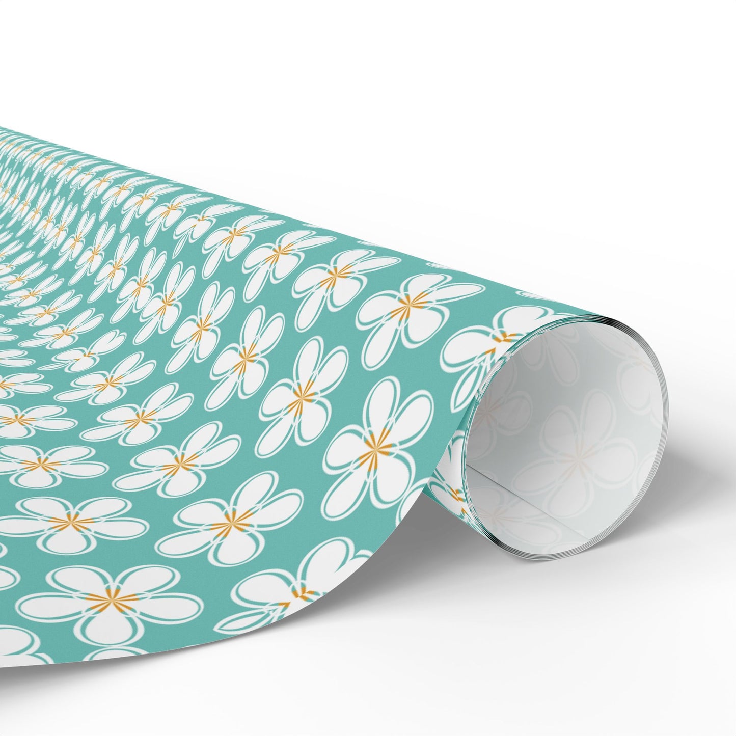 Tealberry Blooms Wrapping Paper