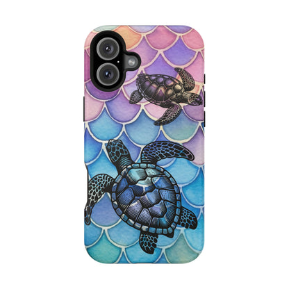 Sea Turtle Silhouette MagSafe® Compatible Tough Case for iPhone