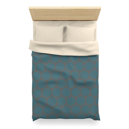 Teal Tranquility Microfiber Duvet Cover