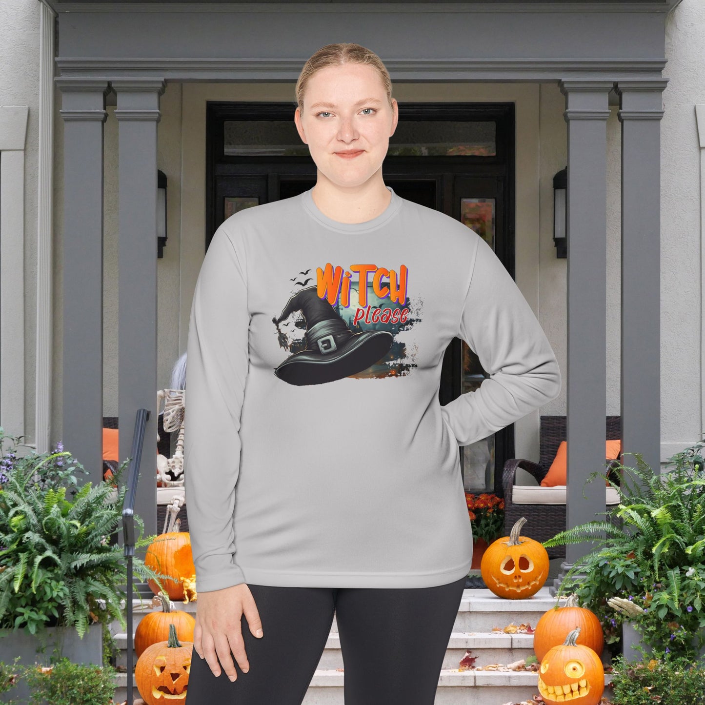 Witch Please Adult Long Sleeve Tee