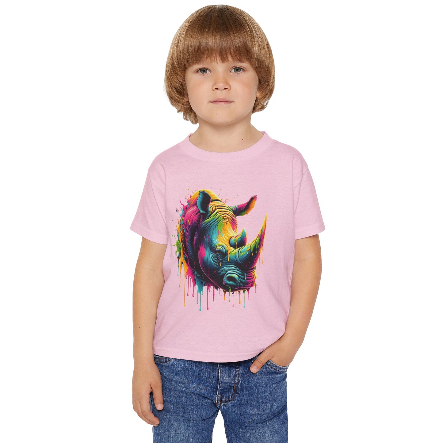 Colorful Rhino Heavy Cotton™ Toddler T-shirt