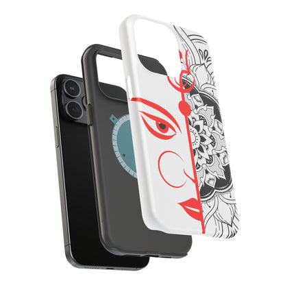 Goddess Durga Mata w/Manala MagSafe® Compatible Tough Case for iPhone