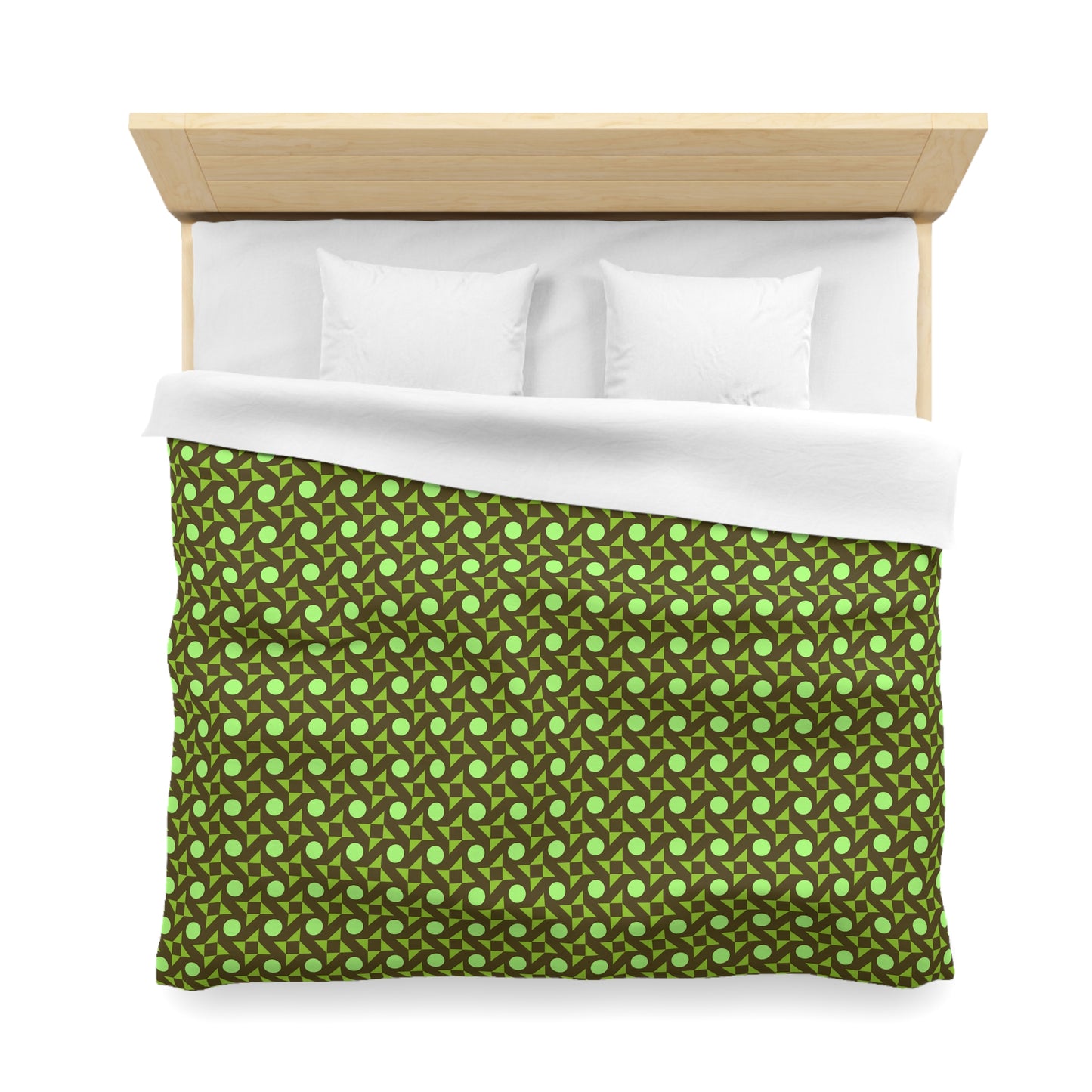 Pistachio Pinwheels Microfiber Duvet Cover