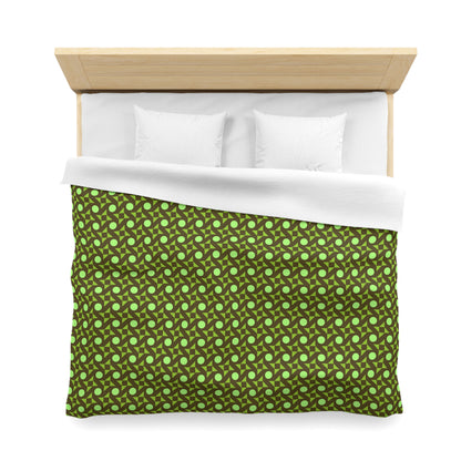 Pistachio Pinwheels Microfiber Duvet Cover