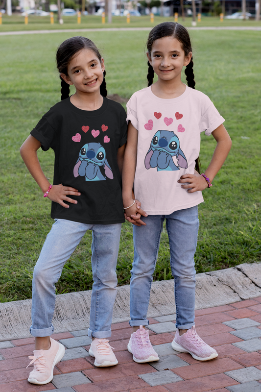 Stitch in Love Youth Softstyle Tee