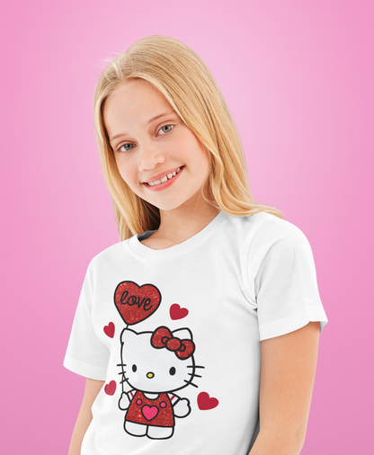 Valentine Hello Kitty Youth Softstyle Tee