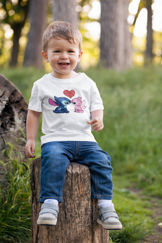 Stitch In Love 2 Heavy Cotton™ Toddler T-shirt