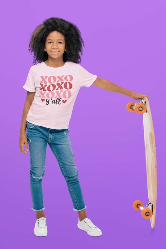 XOXO Y'all Youth Softstyle Tee