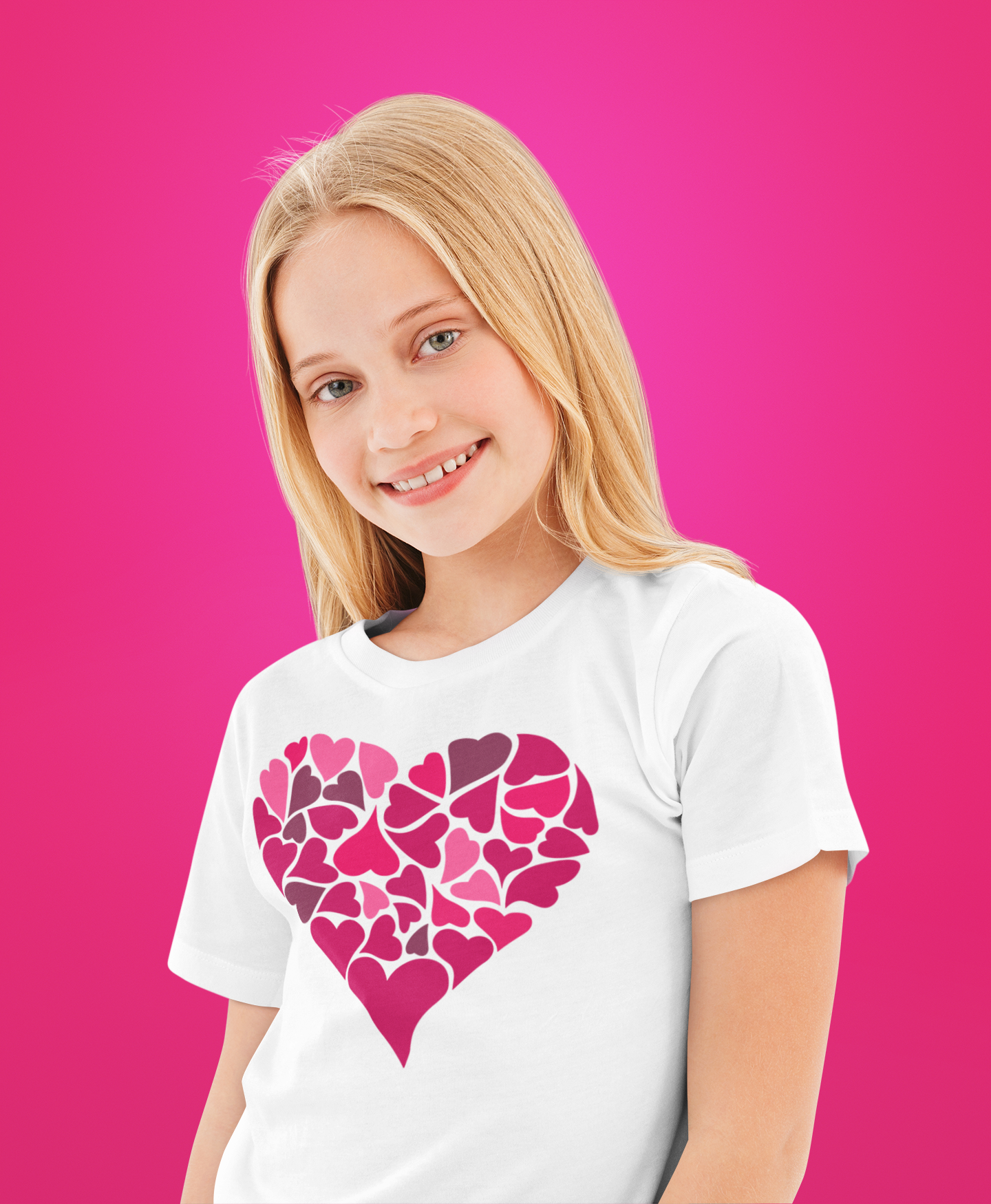 Hearts Within A Heart Youth Softstyle Tee