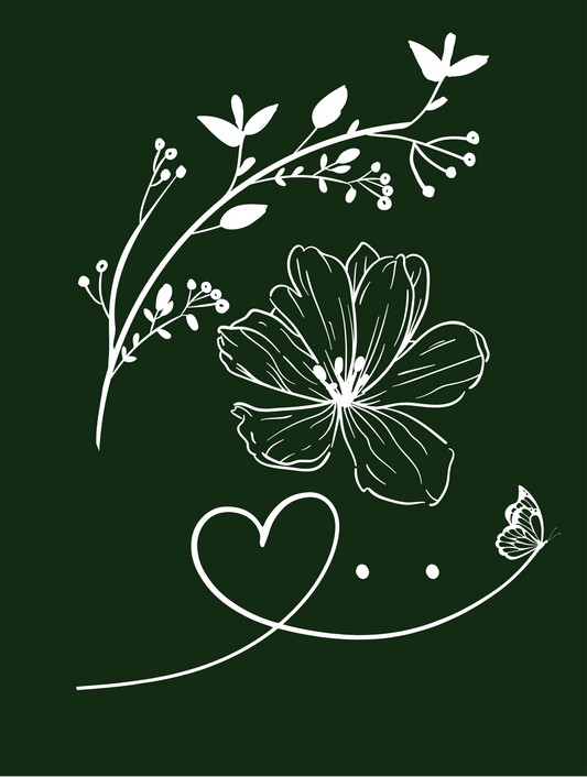 Flowers & Butterflies Duvet Bedding Set