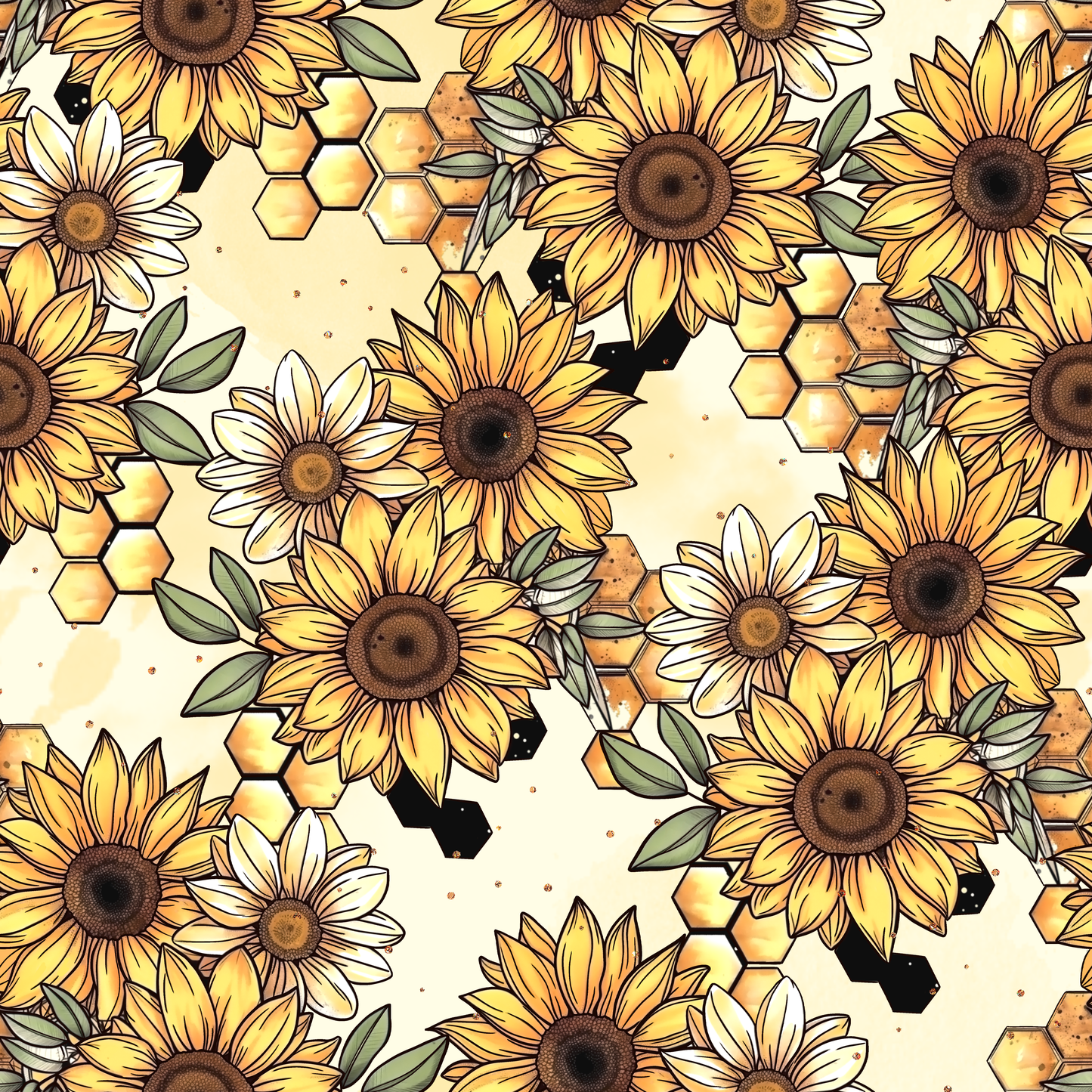 Honeycomb & Sunflowers Comforter