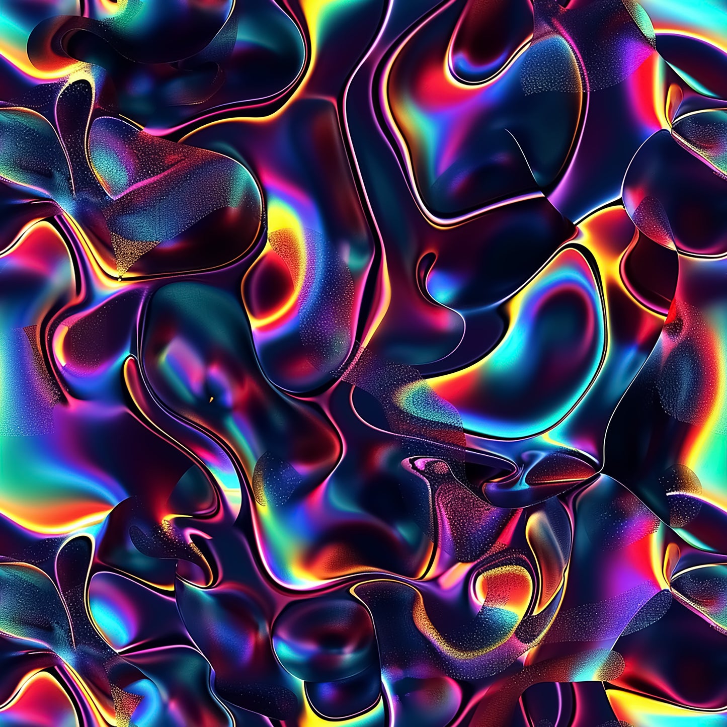 Holographic Mirage Microfiber Duvet Cover