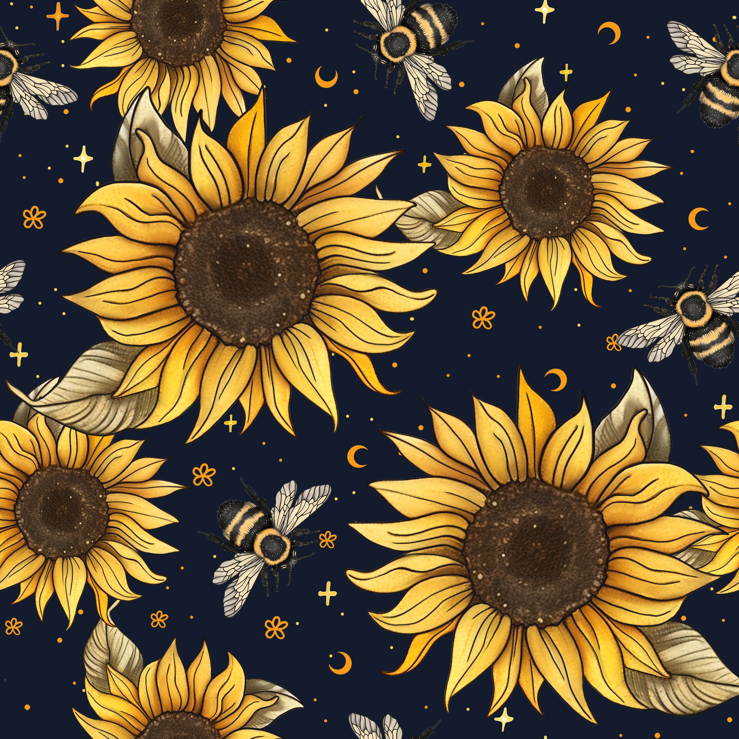 Sunflowers & Bees Comforter