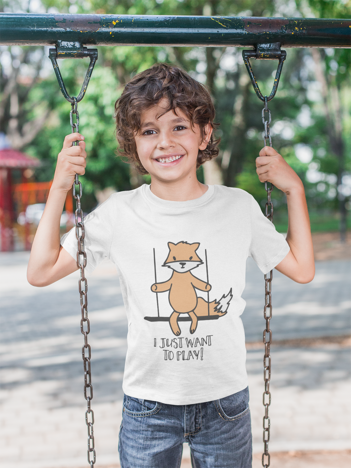 I Just Want To Play (Fox) Kids Softstyle Tee