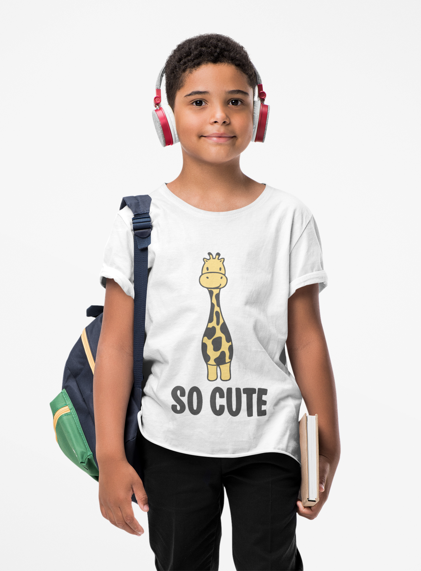 So Cute (Giraffe) Kids Softstyle Tee