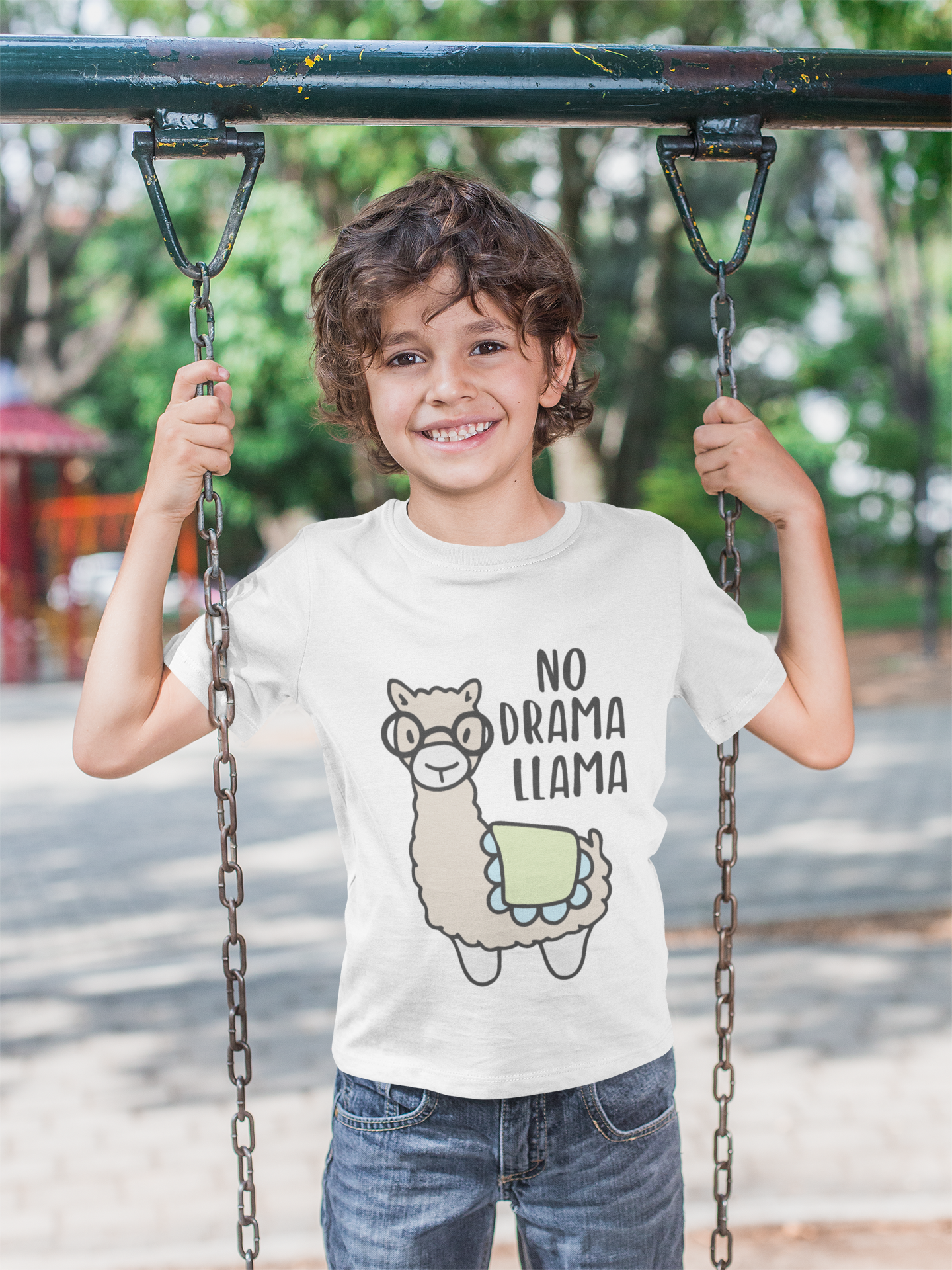 No Drama Llama Kids Softstyle Tee