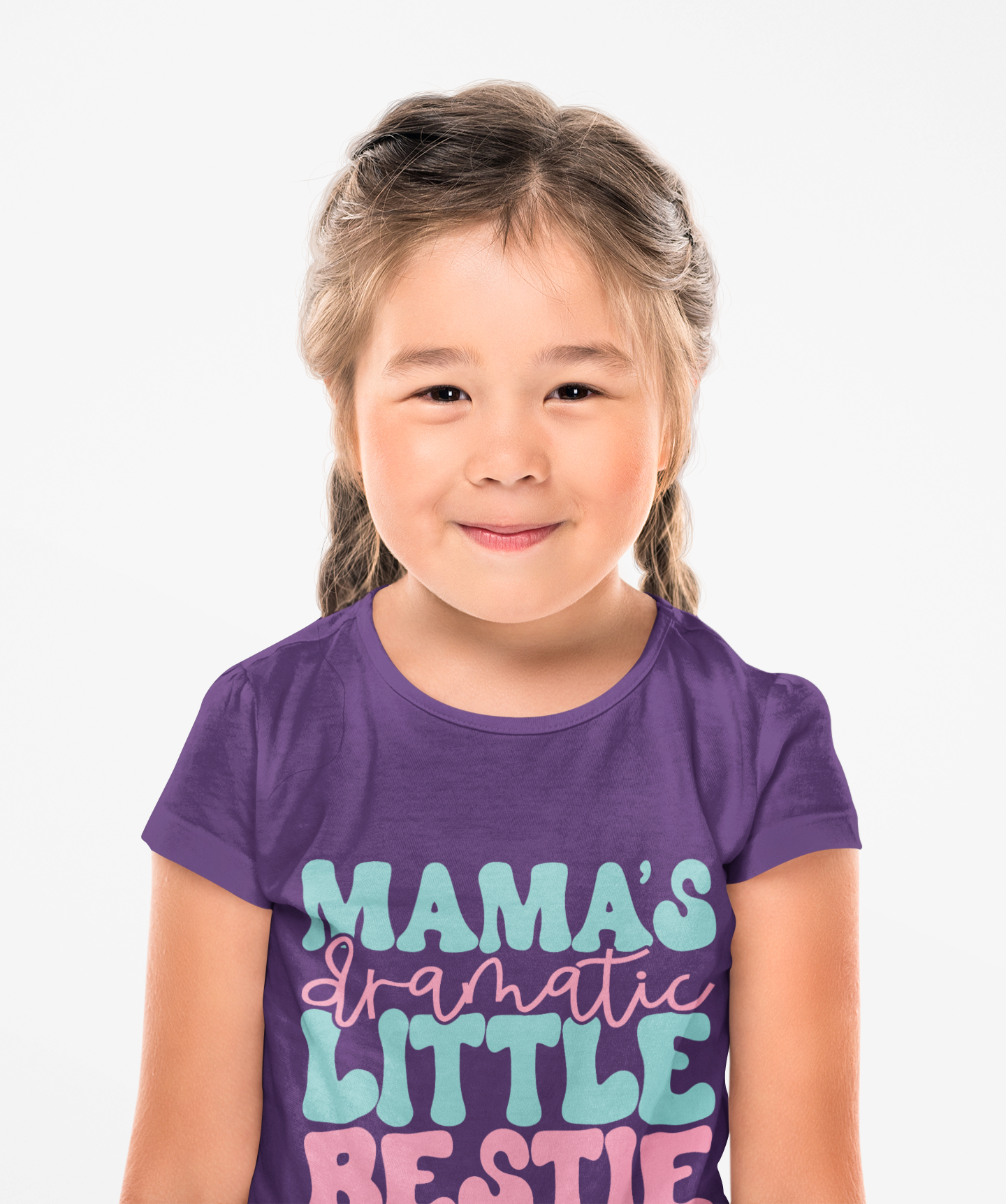 Mama's Dramatic Little Bestie Kids Softstyle Tee