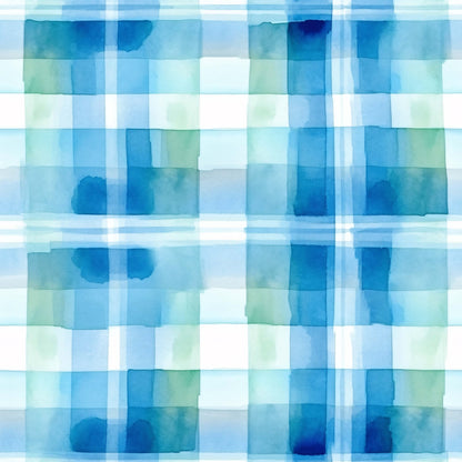 Ocean Sunset Plaid Comforter