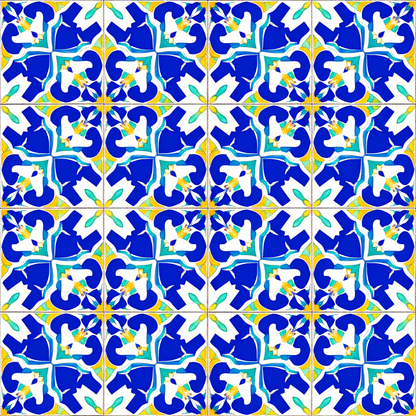 Blue Horizon Mosaic Basic Bedding Set