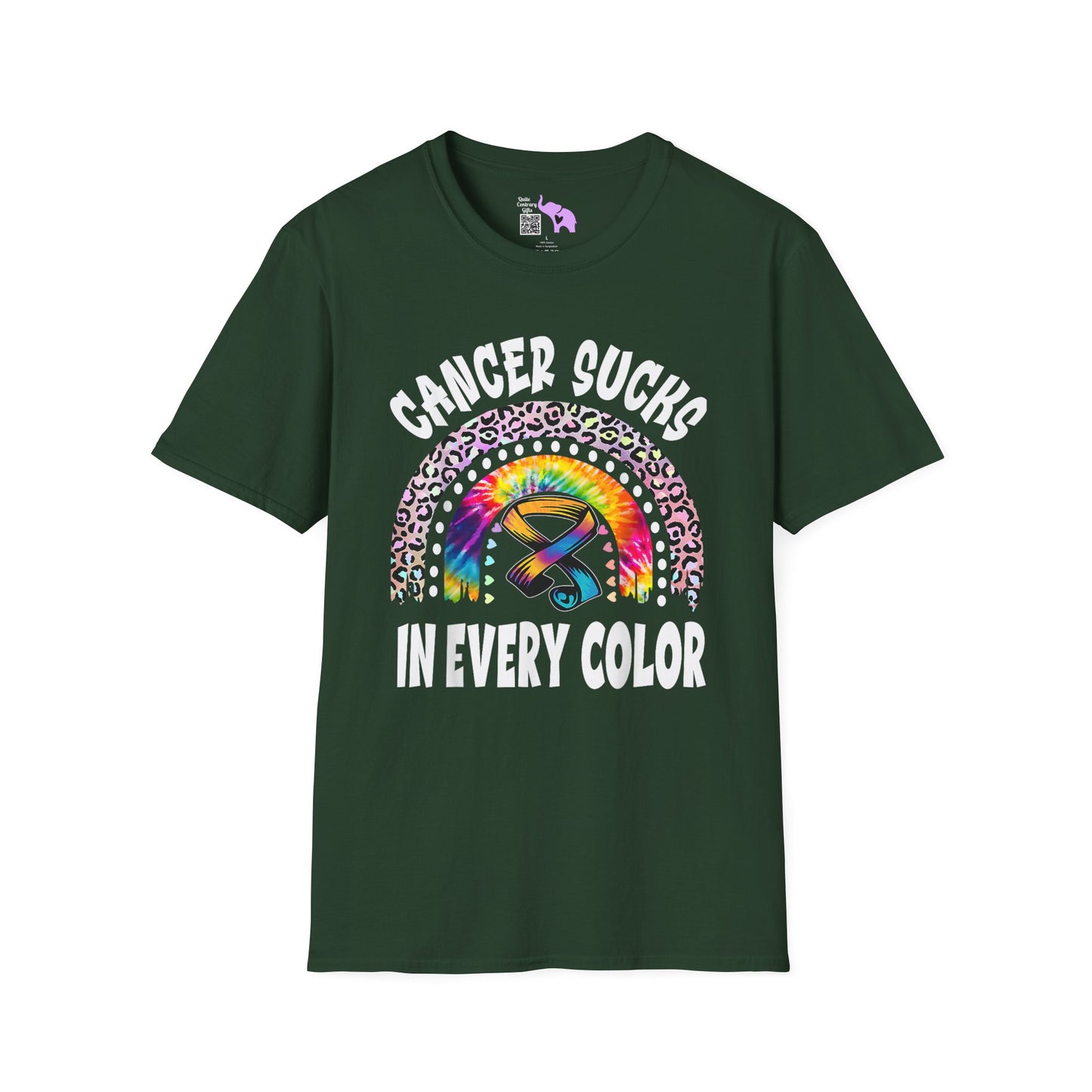 Fight Cancer in All Colors 18 Adult T-shirt