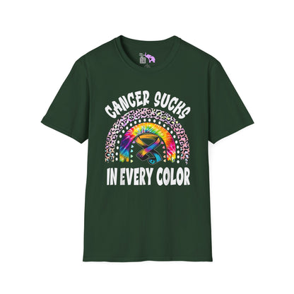 Fight Cancer in All Colors 18 Adult T-shirt