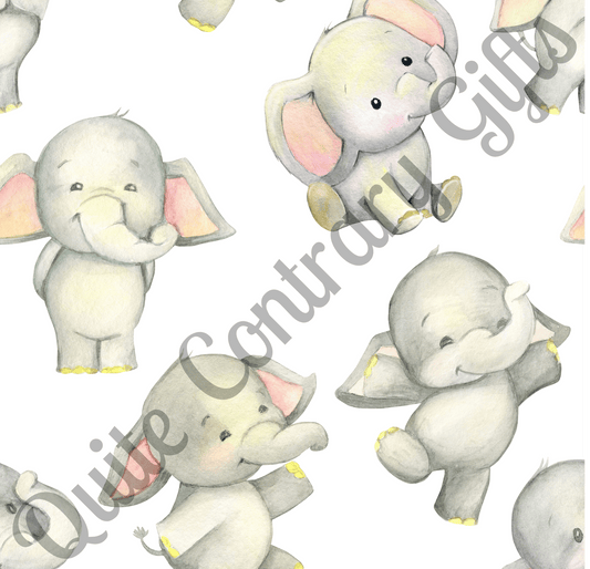 Dancing Elephants Microfiber Duvet Cover