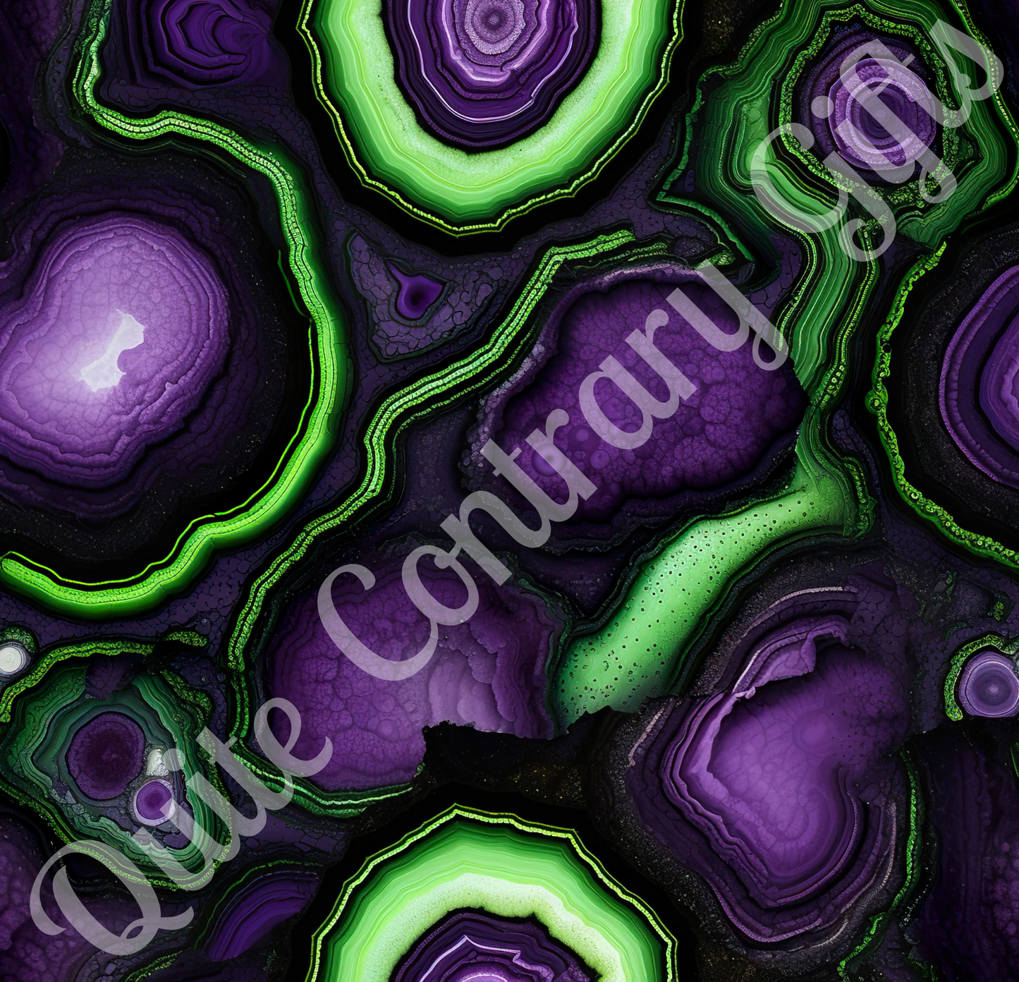 Amethyst & Lime Fracture Microfiber Duvet Cover