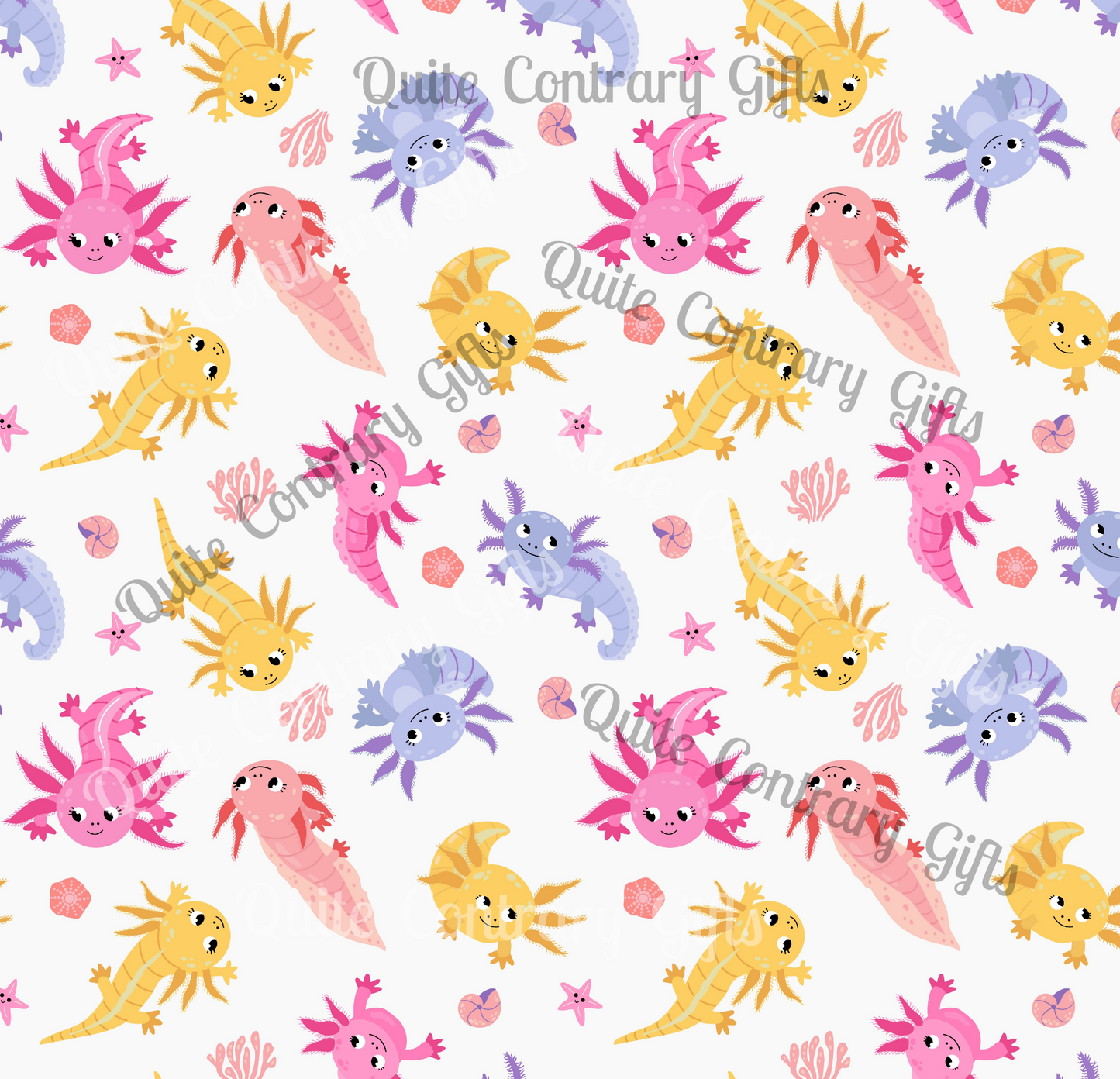 Axolotl Whimsy Microfiber Duvet Cover