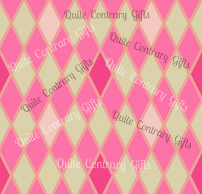 Pink Amour Harlequin Microfiber Duvet Cover