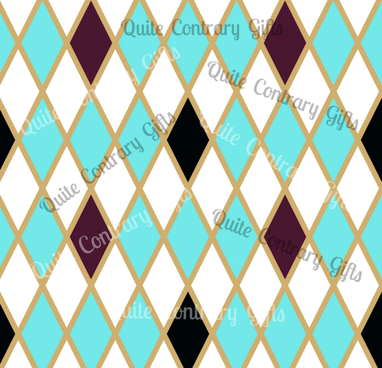 Teal Mosaic Harlequin Microfiber Duvet Cover