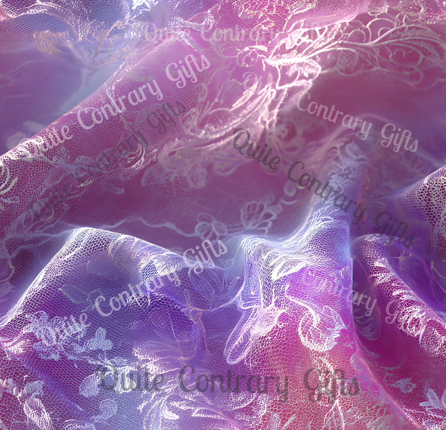 Blush Orchid Sheer & Lace Basic Bedding Set