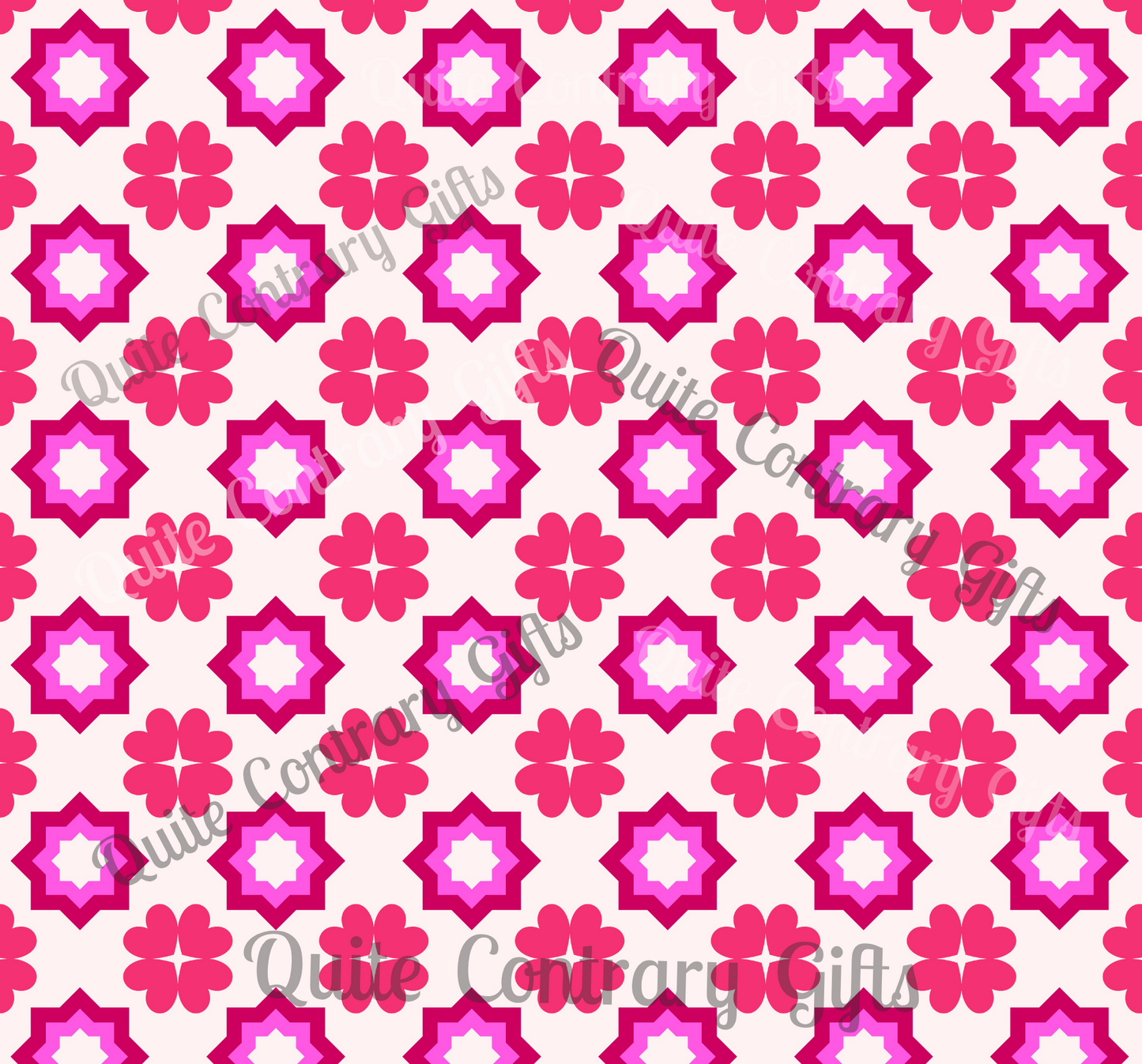 Rosy Star Garden Comforter