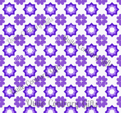 Purple Prism Garden Comforter